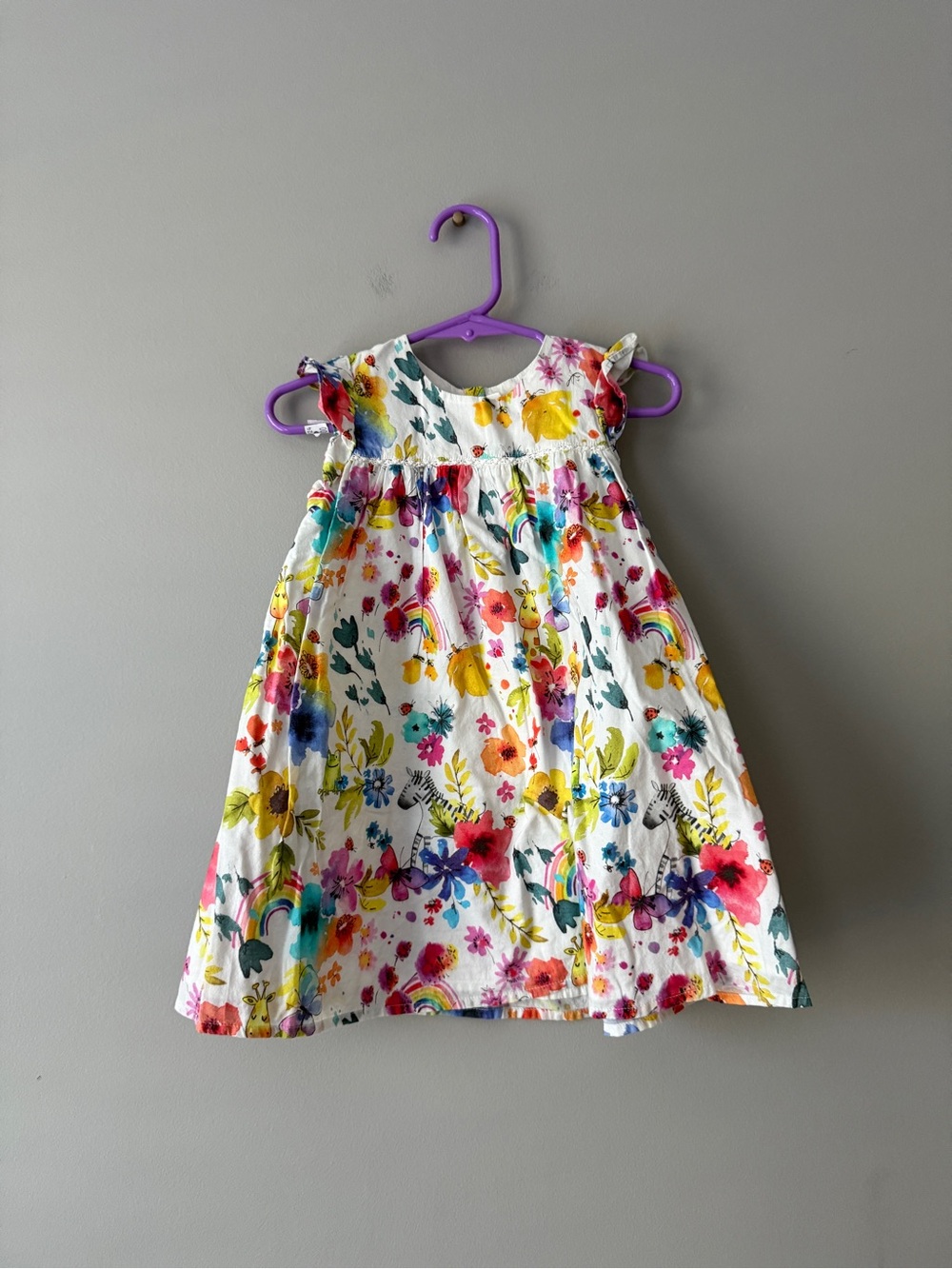 Next 12-18 months Girls' Floral Rainbow Dress floral print